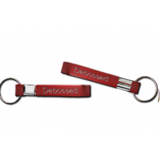 13mm debossed red wristband keychain